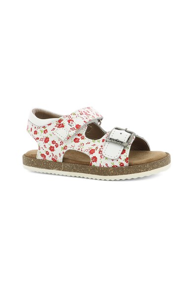 Kickers kids Sandale de piele cu imprimeu floral Fete