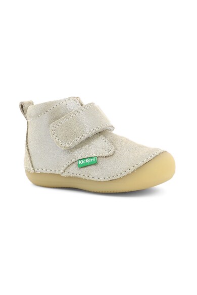 Kickers kids Ghete de piele intoarsa cu aspect stralucitor Baieti