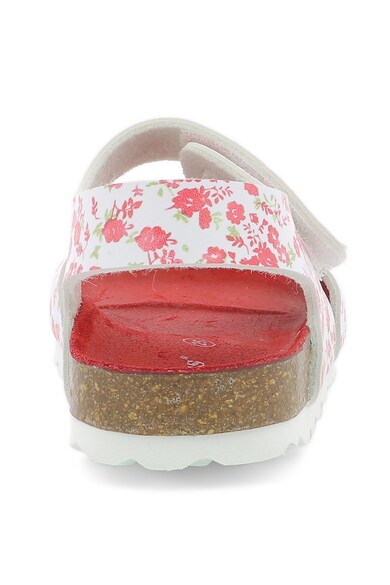 Kickers kids Sandale de piele ecologica, cu model floral Fete