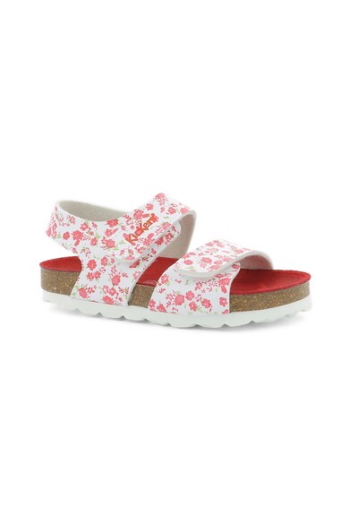 Kickers kids Sandale cu velcro si model floral Fete