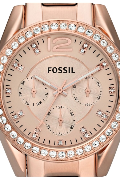 Fossil Мултифункционален часовник Riley с кристали Жени