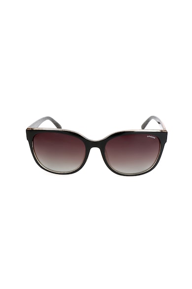 Polaroid Овално слънчеви очила с поляризация и бляскави детайли Жени