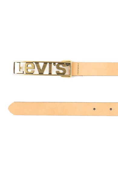 Levi's Curea de piele cu catarama cu logo metalic Femei