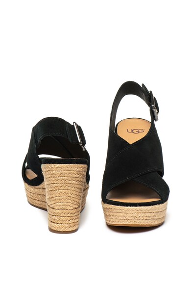 UGG Sandale tip espadrile wedge de piele intoarsa Harlow Femei