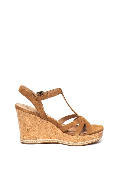 UGG Sandale wedge de piele intoarsa Melissa Femei