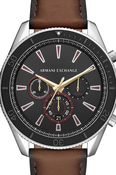 ARMANI EXCHANGE Часовник Enzo с хронометър и кожена каишка Мъже