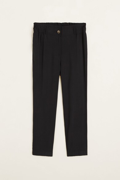 Mango Pantaloni crop cu talie elastica Ten Femei