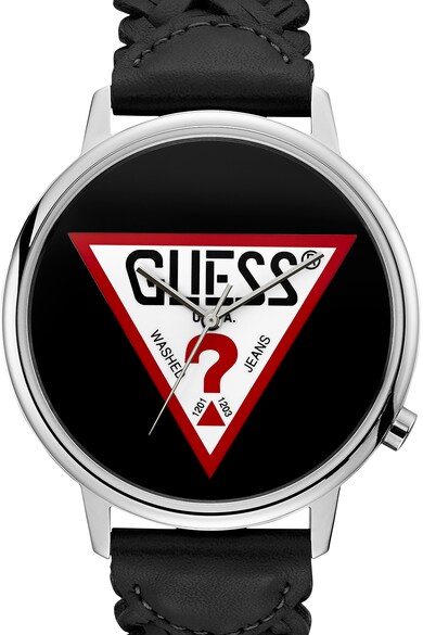 Guess Originals Ceas unisex rotund cu o curea de piele Femei