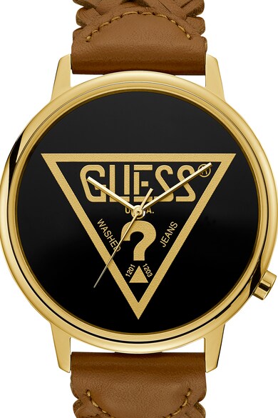 Guess Originals Унисекс часовник с кожена каишка Мъже