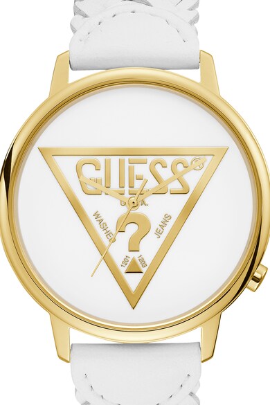 Guess Originals Ceas unisex rotund cu o curea de piele Femei