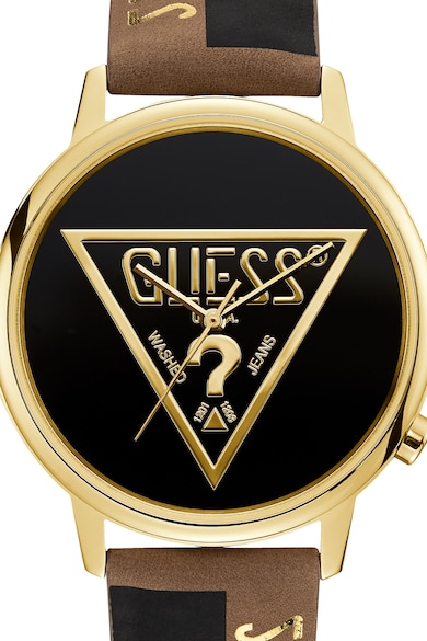 Guess Originals Унисекс часовник с кожена каишка Мъже