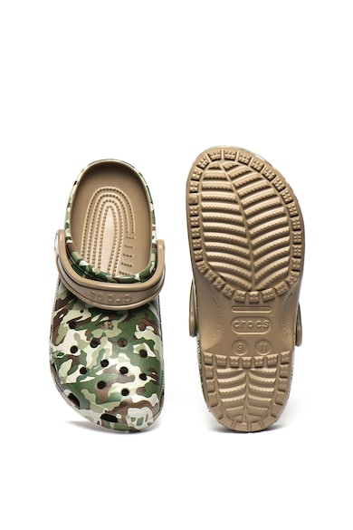 Crocs Saboti slingback roomy fit cu model camuflaj Barbati