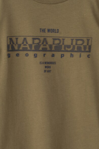 Napapijri Тениска Sebyl с лого и текстова щампа Момичета