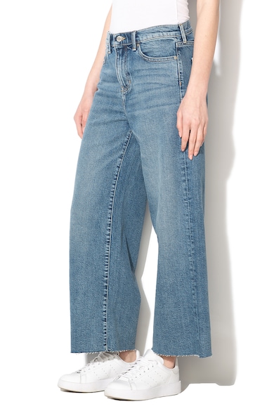 Banana Republic Pantaloni culotte din denim cu talie medie si croiala ampla Femei