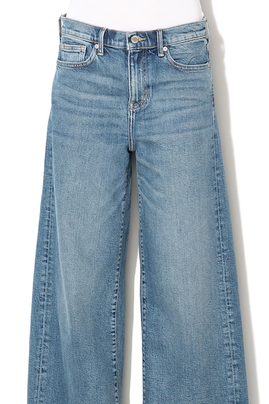 Banana Republic Pantaloni culotte din denim cu talie medie si croiala ampla Femei