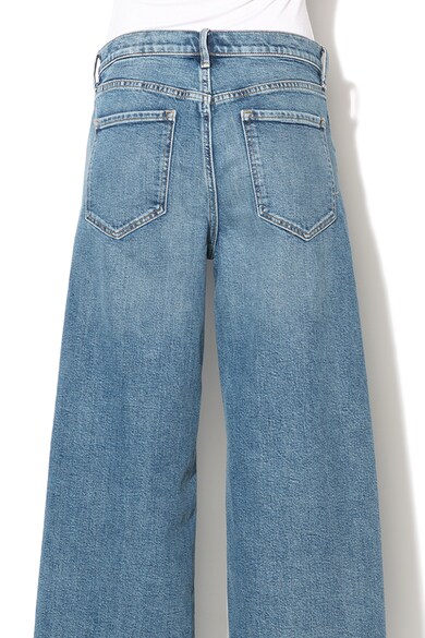 Banana Republic Pantaloni culotte din denim cu talie medie si croiala ampla Femei