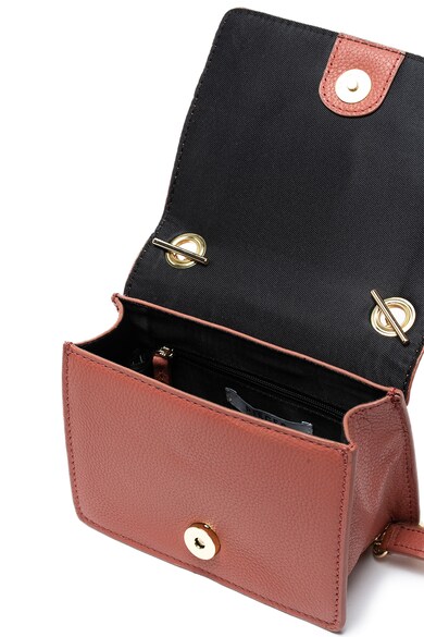 Pieces Geanta crossbody mica de piele si piele intoarsa Beate Femei