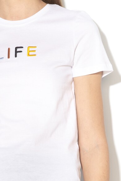 Only Life feliratos organikus pamut póló női