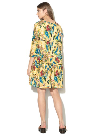 United Colors of Benetton Trópusi mintás laza ruha női