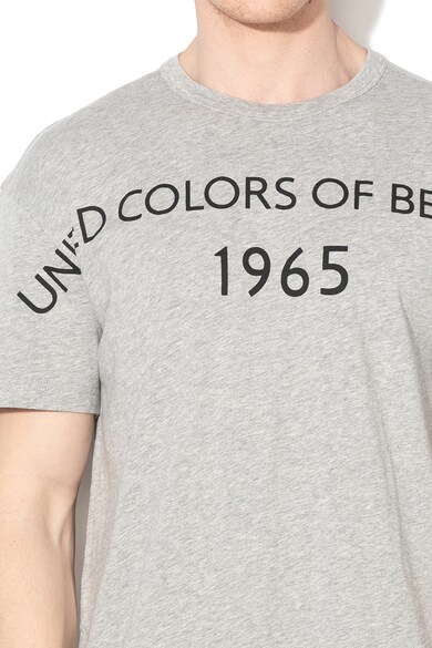 United Colors of Benetton Hosszú fazonú pamutpóló logómintával férfi