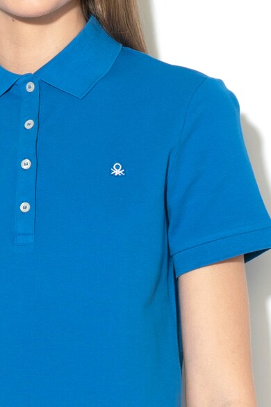 United Colors of Benetton Tricou polo cu logo brodat Femei