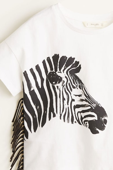 Mango Tricou cu imprimeu zebra Fete