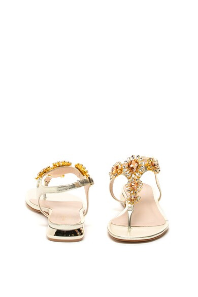 Tosca Blu Кожени сандали с декоративни камъни Жени