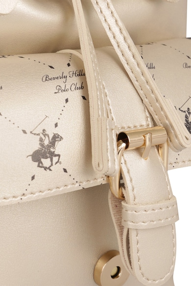 Beverly Hills Polo Club Rucsac de piele ecologica cu imprimeu logo Femei