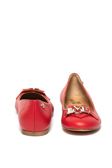 Love Moschino Bőrcipő fémlogós részlettel női
