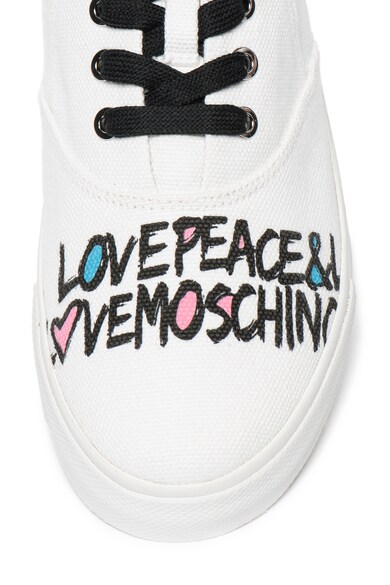 Love Moschino Tenisi de panza cu imprimeu text Femei