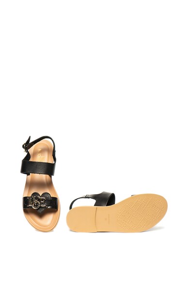 Love Moschino Sandale de piele cu aplicatie in forma de inima Femei