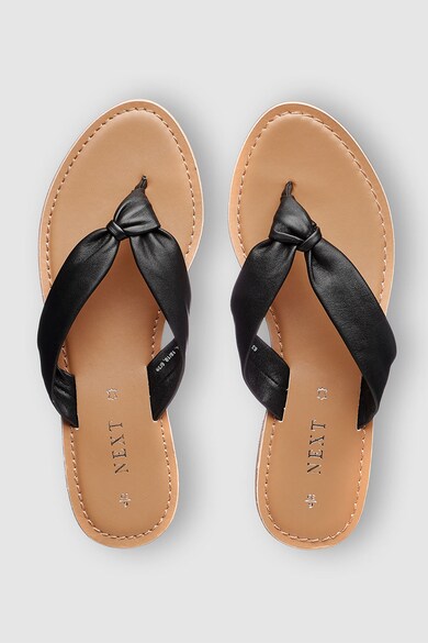 NEXT Papuci flip flop de piele Femei