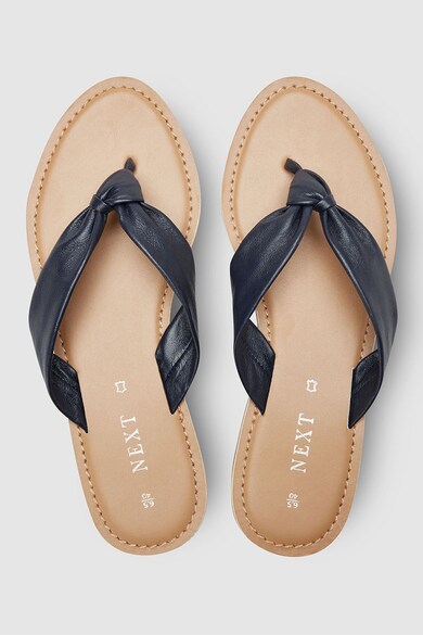 NEXT Papuci flip flop de piele Femei