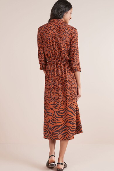 NEXT Rochie tip camasa midi cu animal print Femei