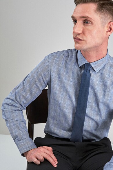 NEXT Slim fit kockás ing és nyakkendő szett férfi