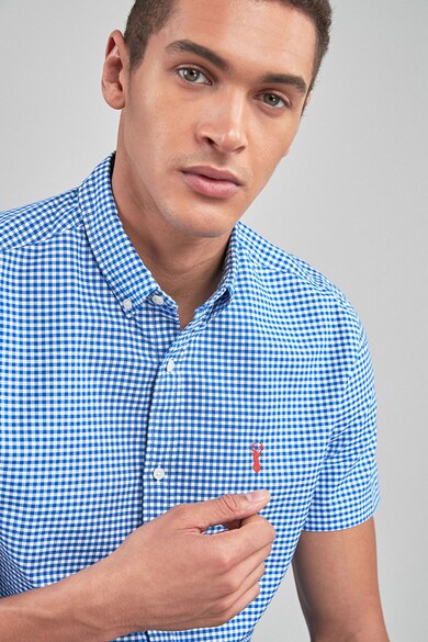 NEXT Legombolható ing apró kockás mintával férfi