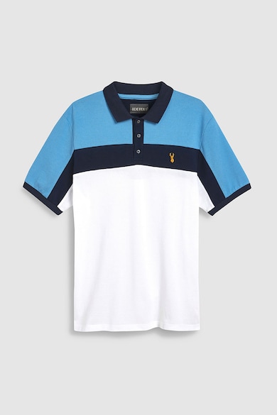 NEXT Tricou polo slim fit cu model colorblock Barbati