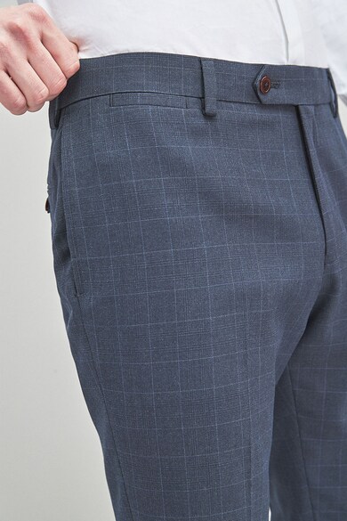 NEXT Pantaloni eleganti din amestec de lana, cu model in carouri Barbati