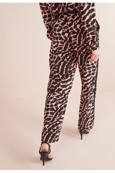 NEXT Pantaloni cu animal print si croiala ampla Femei