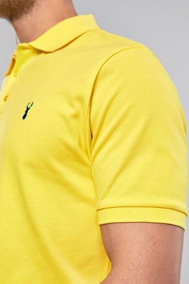 NEXT Tricou polo regular fit din material pique cu broderie Barbati