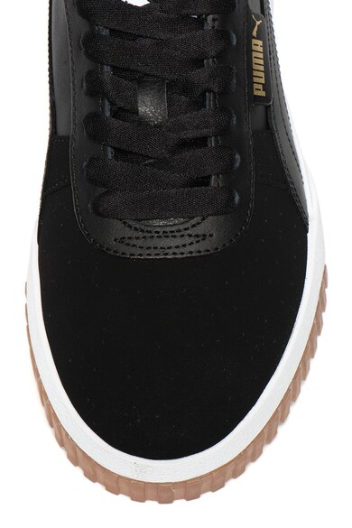 Puma Cali Exotic Flatform sneaker bőrbetétekkel, Fekete női