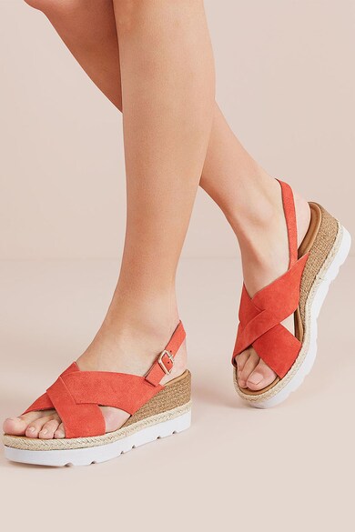 NEXT Sandale wedge de piele intoarsa Femei