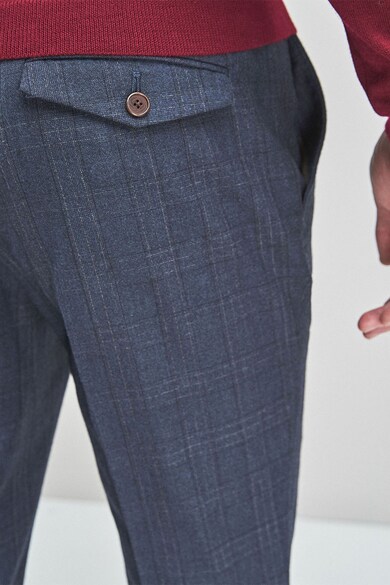 NEXT Pantaloni eleganti cu croiala dreapta din amestec de lana cu model in carouri Barbati