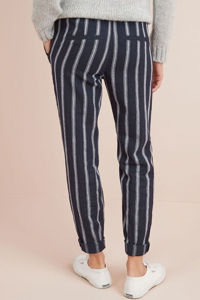 NEXT Pantaloni din amestec de in, cu model in dungi Femei