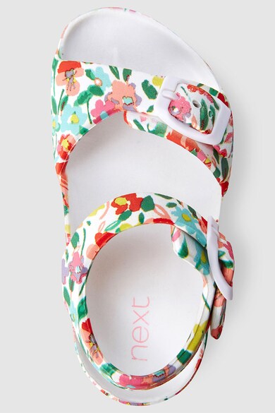 NEXT Sandale de piele ecologica, cu model floral Fete