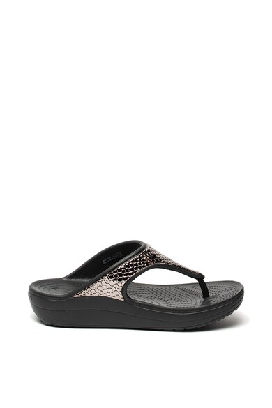 Crocs Papuci flip-flop wedge cu detalii cu aspect texturat Femei