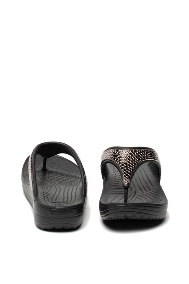 Crocs Papuci flip-flop wedge cu detalii cu aspect texturat Femei