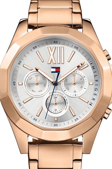 Tommy Hilfiger Ceas quartz rotund cu bratara de otel Femei