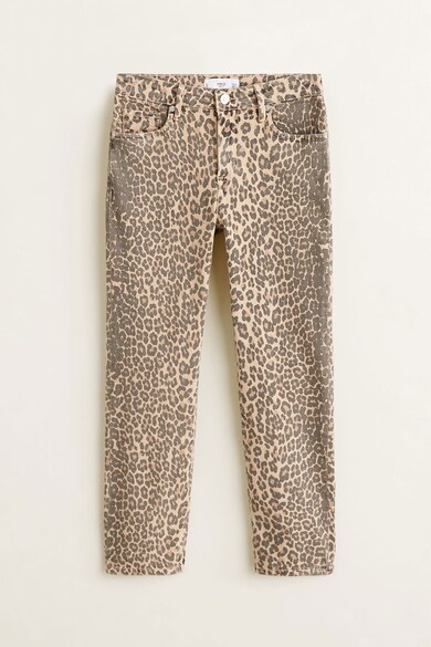 Mango Blugi slim fit cu animal print Femei