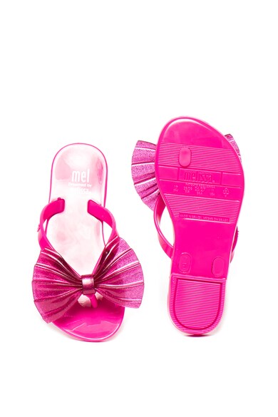 Melissa Papuci flip-flop de cauciuc cu funda stralucitoare Harmonic Fete